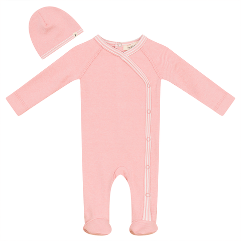 Stretch Knit Romper Set with Matching Hat (Baby)