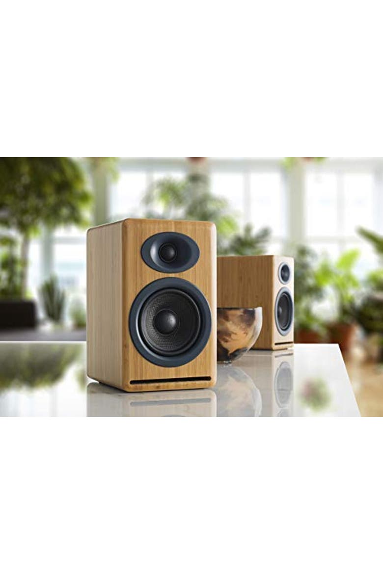 P4 Passive Speakers, Alternate, color, Bamboo