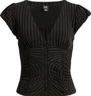 BDG Urban Outfitters Penny Ruched Polka Dot Top