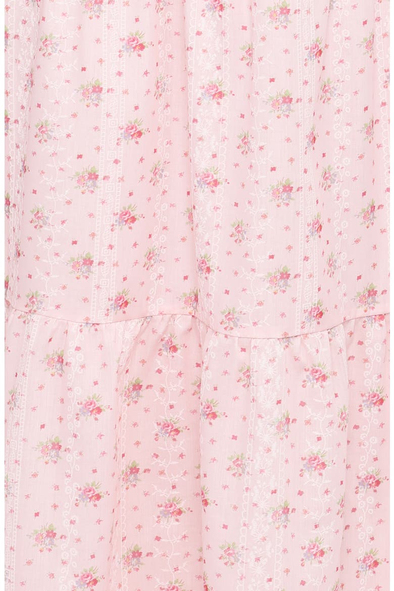 Kendra Floral Keyhole Maxi Dress, Alternate, color, PINK FLORAL