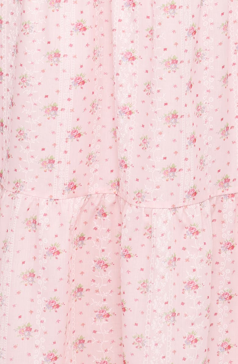 Petal & Pup Kendra Floral Keyhole Maxi Dress, Alternate, color, Pink Floral