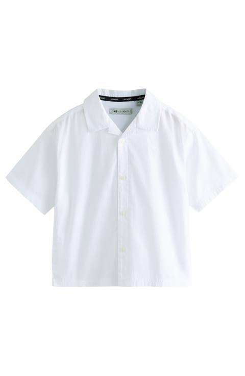 Kids' Oversize Ramskull Cotton Camp Shirt (Big Kid)