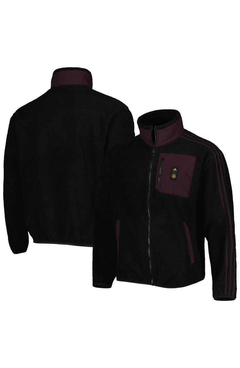 adidas Men's adidas Black Germany National Team Lifestyler Fleece Full-Zip Jacket, Alternate, color, 