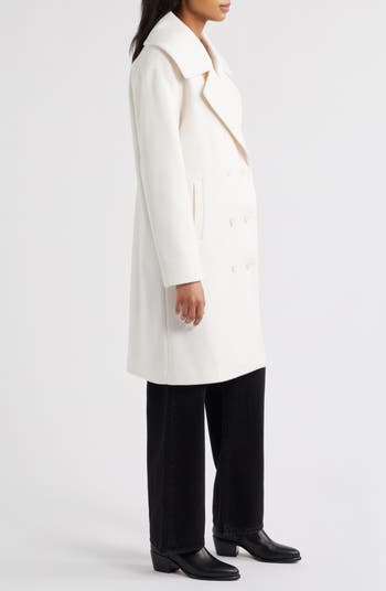 Double Breasted Knit Coat