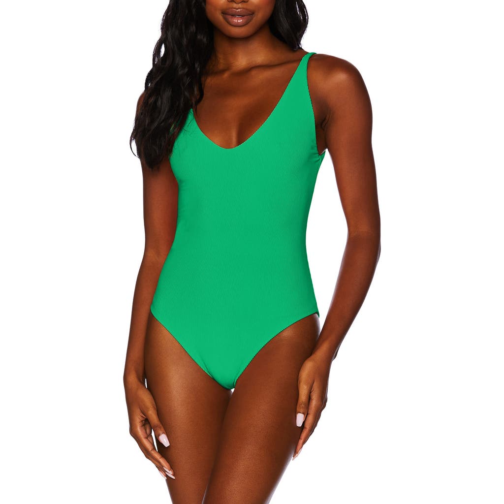 Beach Riot Reese Rib One-piece Swimsuit In Technicolor