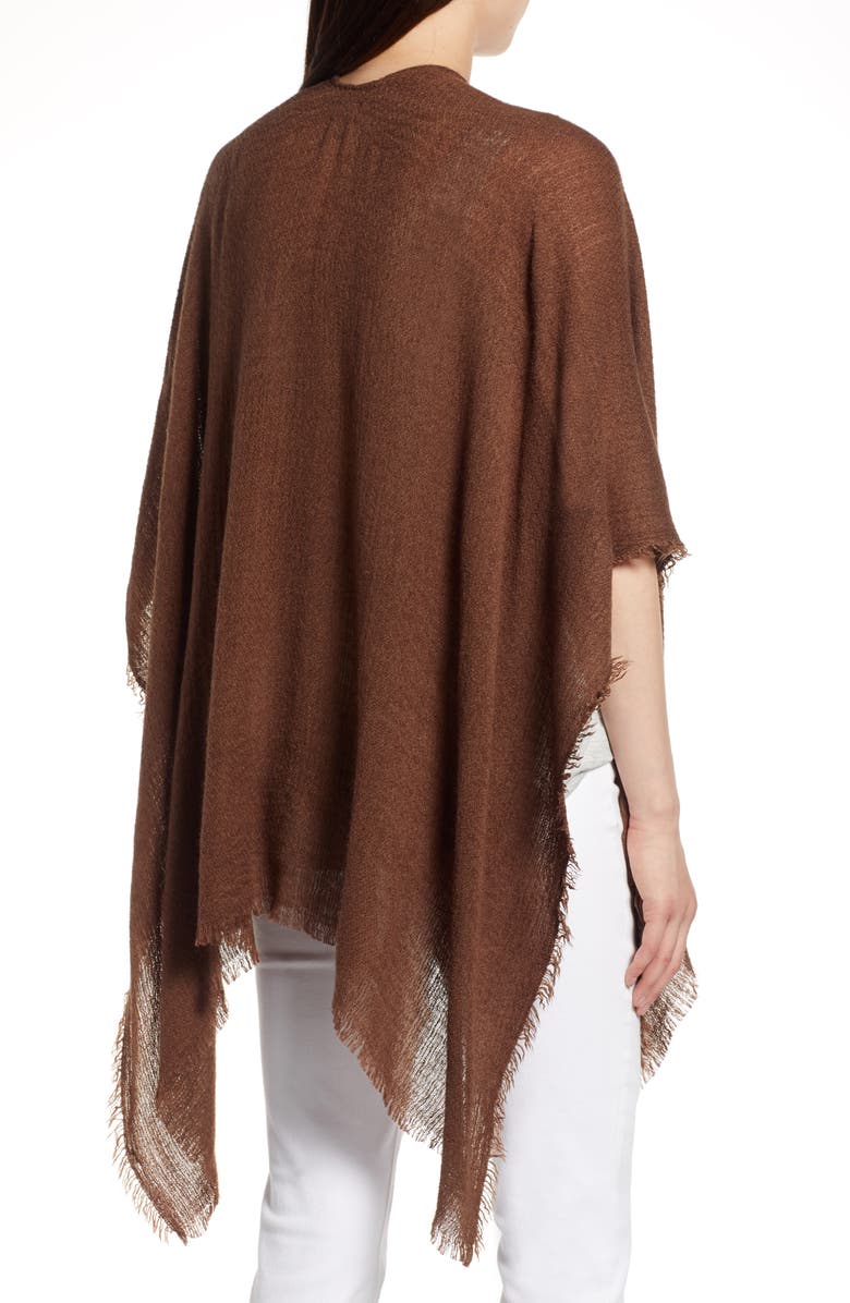 Echo Fringe Trim Cape, Alternate, color,