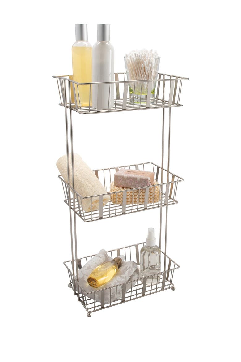 Laura Ashley Aristo Satin 3 Tier Spa Tower, Alternate, color, SATIN