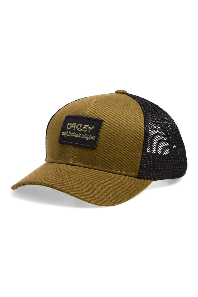 B1B HDO Patch Trucker Hat, Main, color, ARMY GREEN