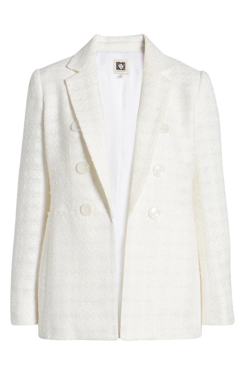 Anne Klein Eyelash Tweed Blazer, Alternate, color,
