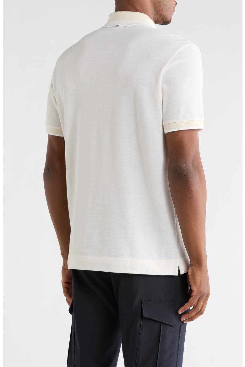 Prout Tipped Cotton Piqué Polo, Alternate, color, OPEN WHITE