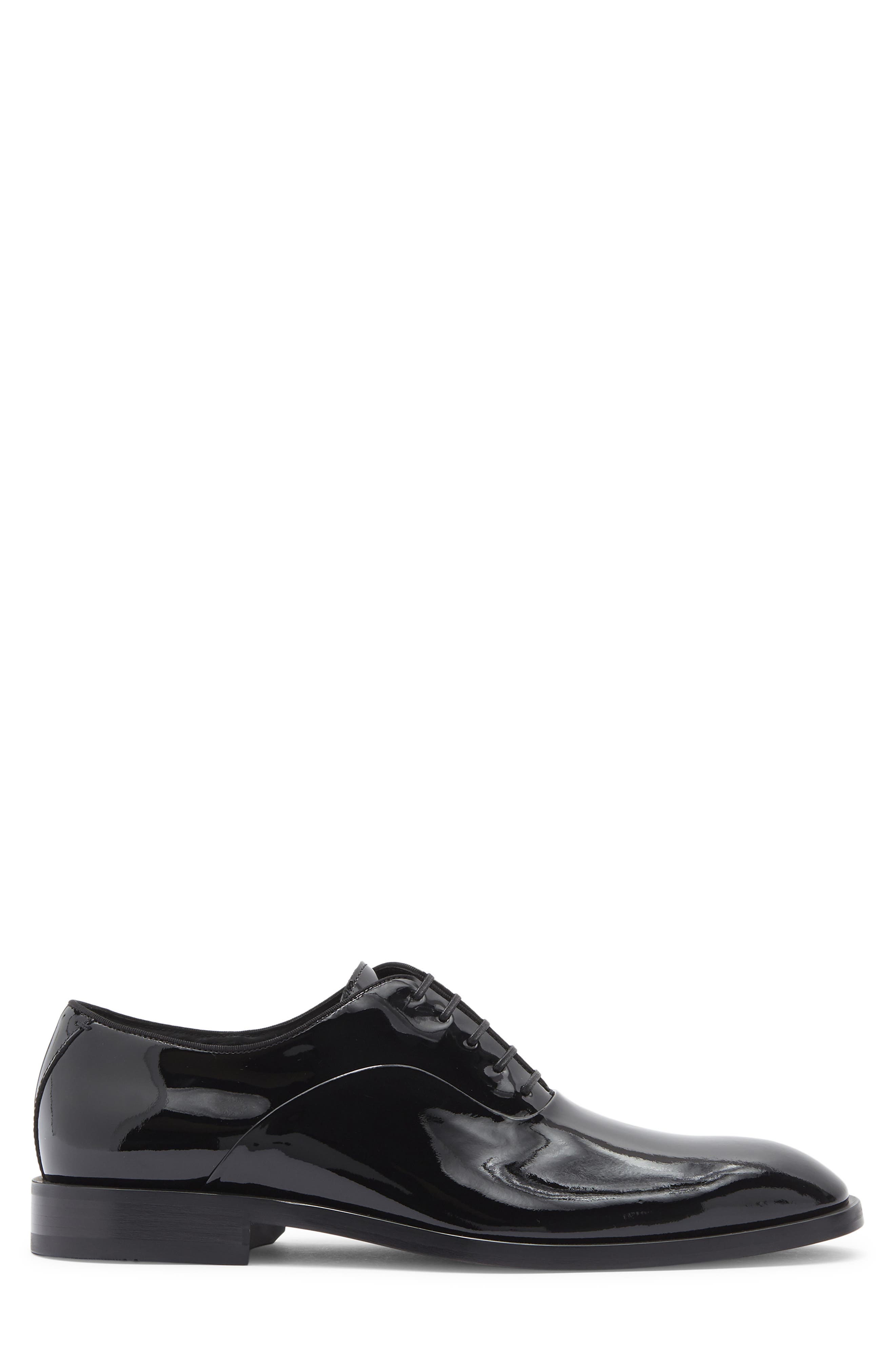 BOSS Derrek Patent Oxford, Alternate, color, Black
