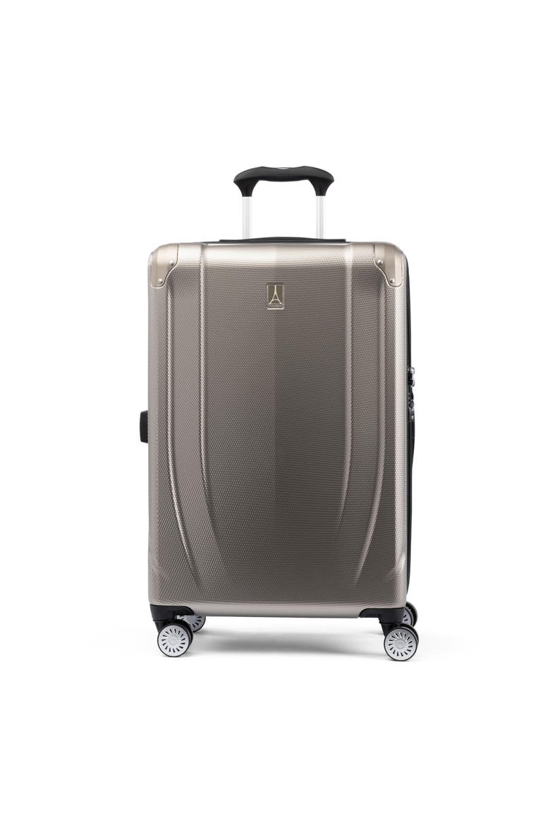 Pathways 3 Hardside Expandable 25" Medium Checked Spinner Luggage, Main, color, Champagne