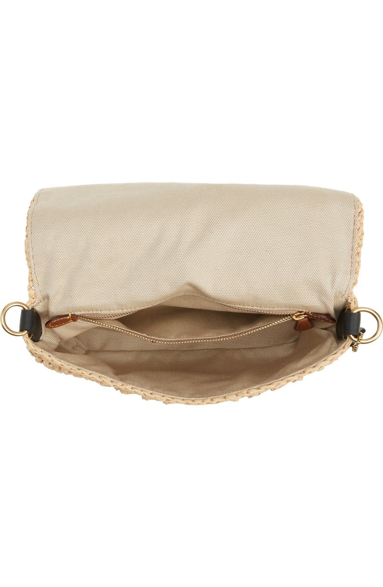 COACH Paper Straw Crossbody Bag, Alternate, color,