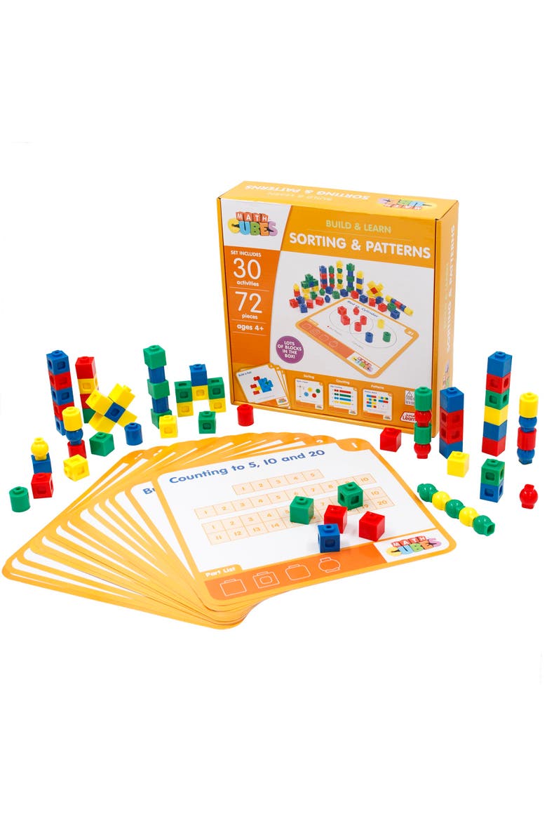 30 Mathcubes Sorting and Patterns Activity Set, Ages 4+, Alternate, color, Multicolored