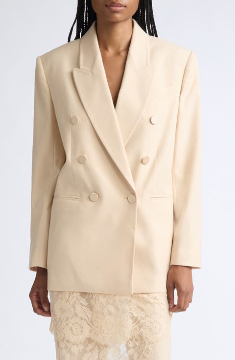 Valiant Lace Trim Stretch Wool Jacket