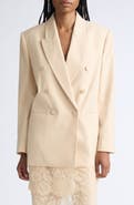 Zimmermann Valiant Lace Trim Stretch Wool Jacket