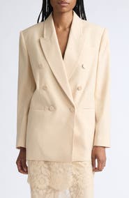 Zimmermann Valiant Lace Trim Stretch Wool Jacket