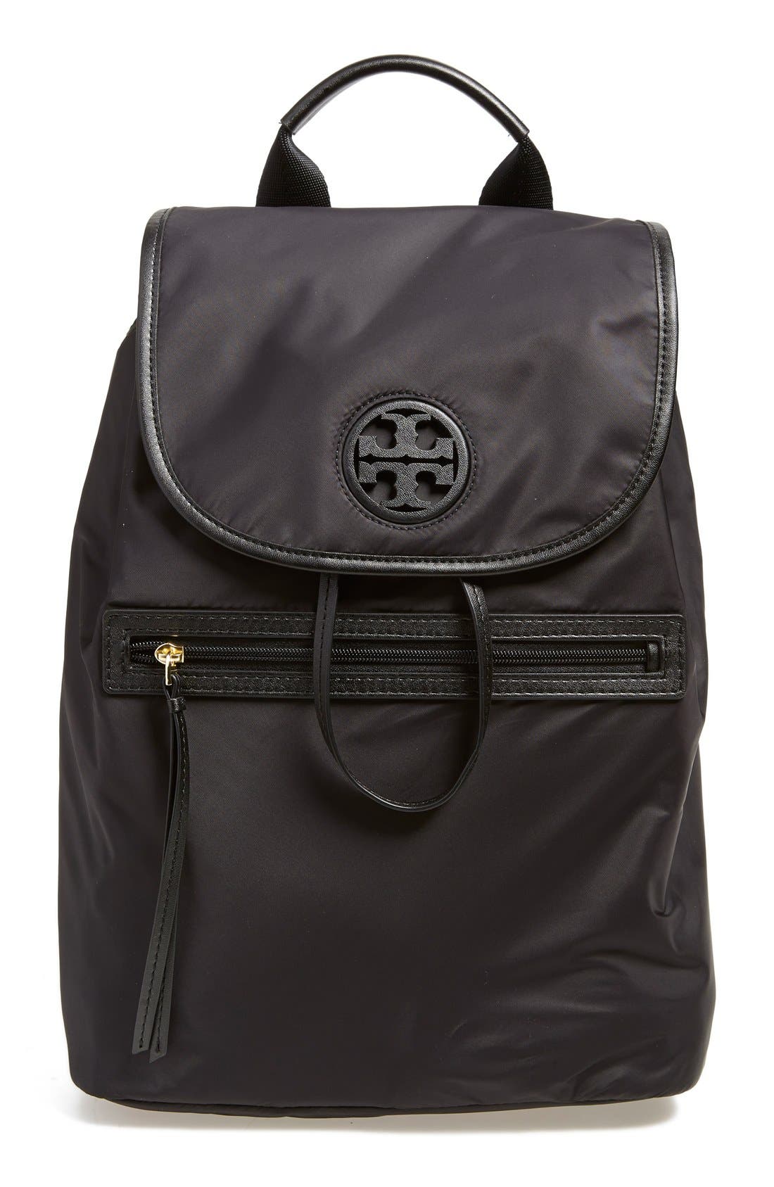 Tory Burch Nylon Backpack, Main, color, 