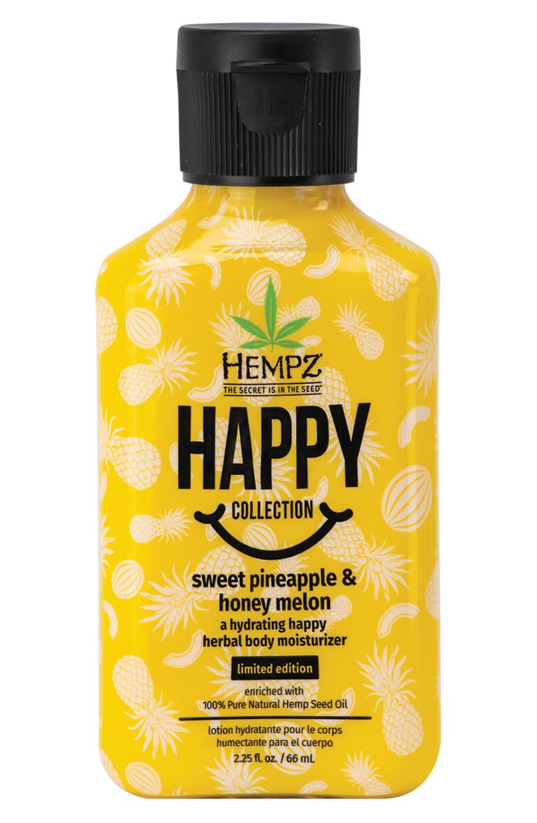 HEMPZ Limited Edition Mini Sweet Pineapple & Honey Melon Herbal Body Moisturizer 2.25 oz., Alternate, color,