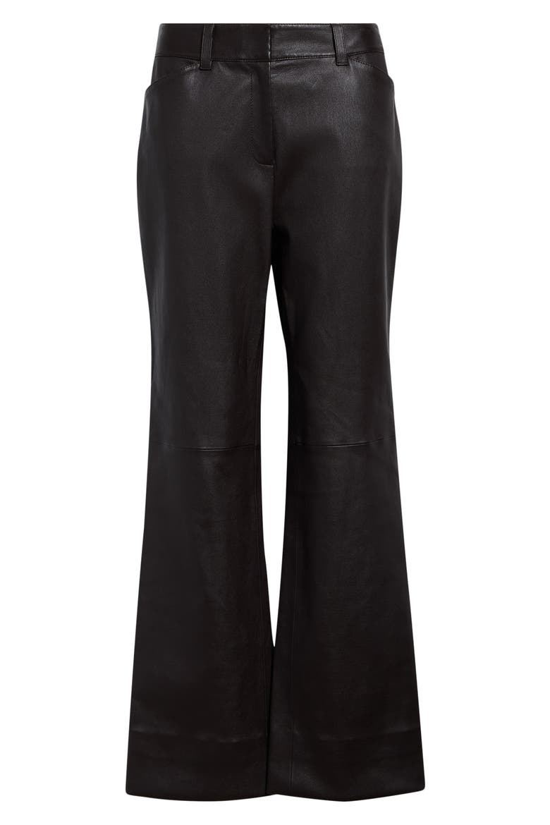 Bond Leather Flare Leg Pants, Alternate, color, TRUFFLE