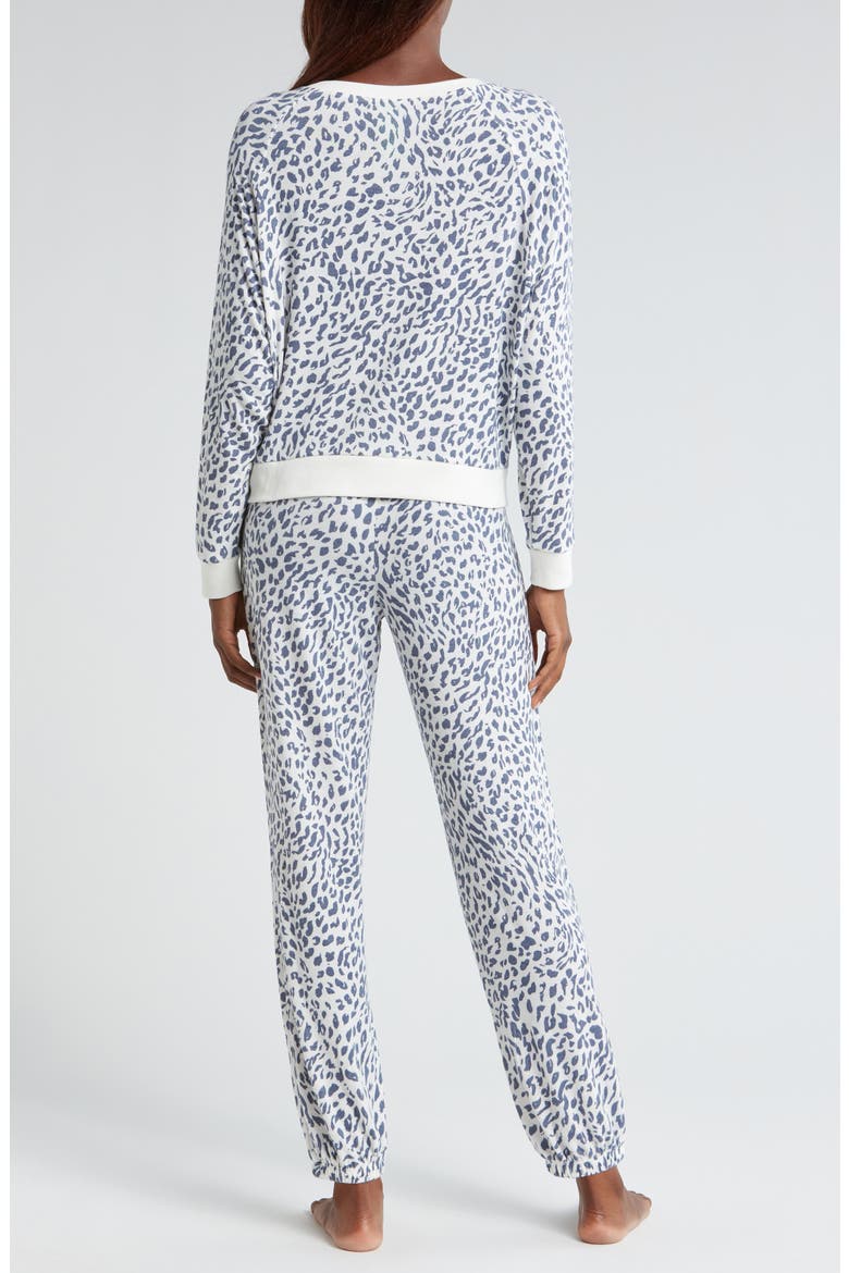 Star Seeker Brushed Jersey Pajamas, Alternate, color, SWEET CREAM ANIMAL