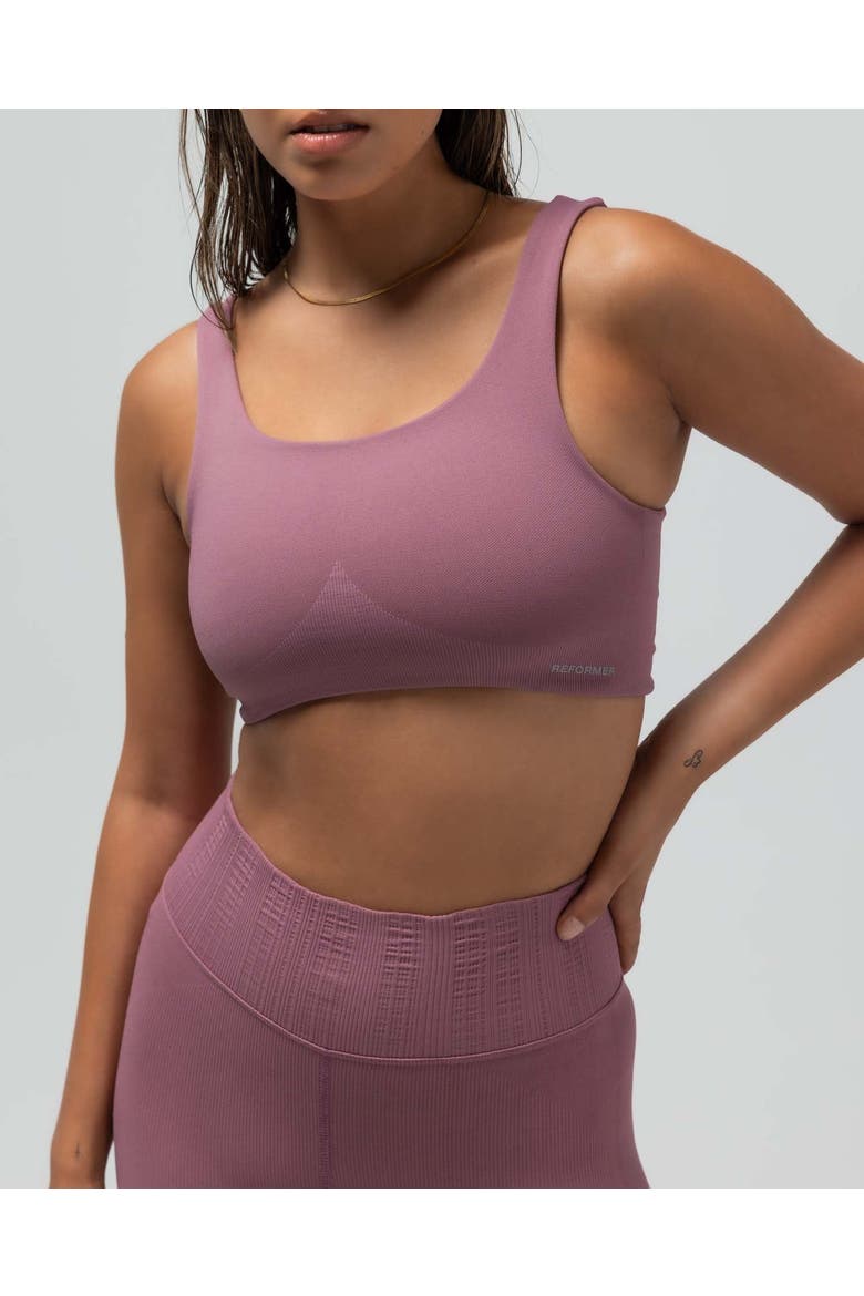 Clean Finish Compression Bra, Alternate, color, MAUVE
