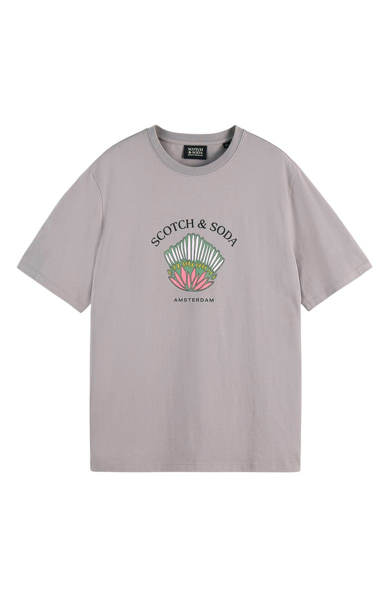 Scotch & Soda Regular Fit Artwork Graphic T-Shirt, Alternate, color, Gull