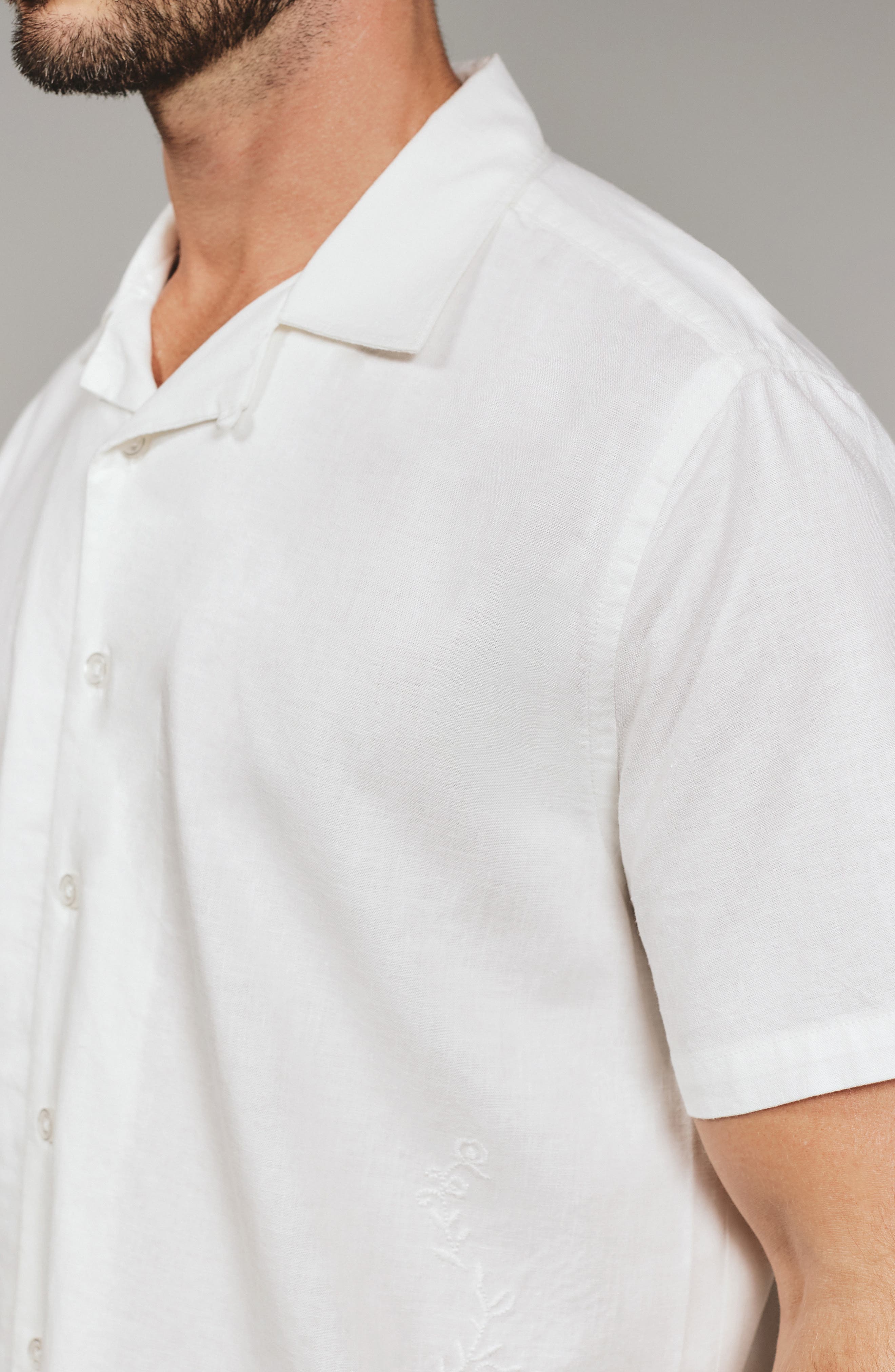 Marco Floral Embroidered Camp Shirt - image 2