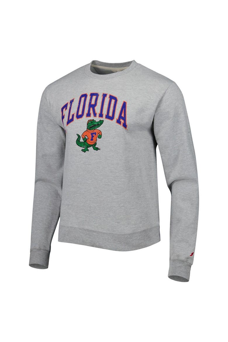 Men's League Collegiate Wear Gray Florida Gators 1965 Arch Essential Lightweight Pullover Sweatshirt, Alternate, color, Gray