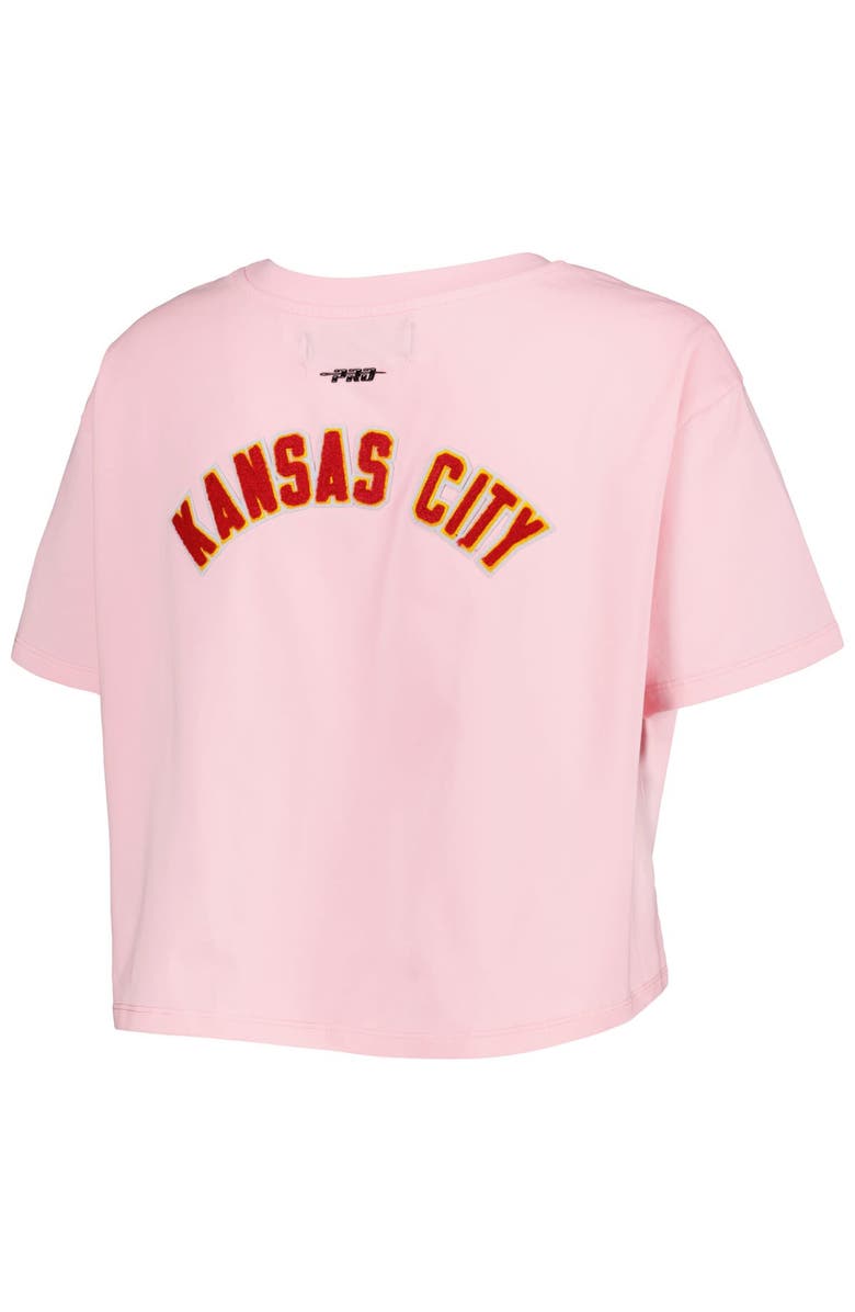 PRO STANDARD Women's Pro Standard Pink Kansas City Chiefs Cropped Boxy T-Shirt, Alternate, color,