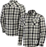 Darius Rucker Collection by Fanatics Men's Darius Rucker Collection by Fanatics Black Chicago White Sox Plaid Flannel Button-Up Shirt