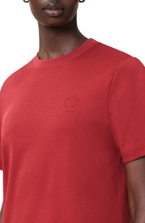 Allsaints Lisa Cotton Crewneck T-shirt In Red