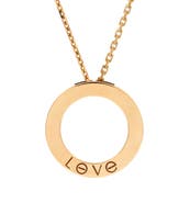 Pre-Owned Cartier Love Pendant Necklace 18K Yellow Gold