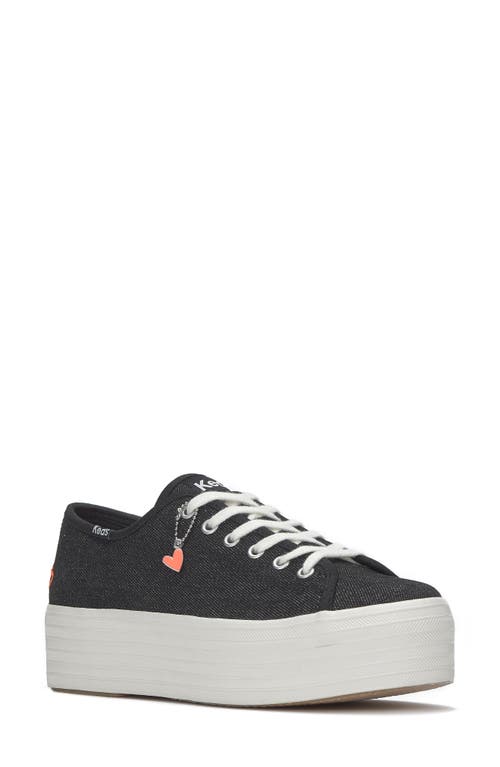 Keds ® Triple Up Sneaker In Black/fiery