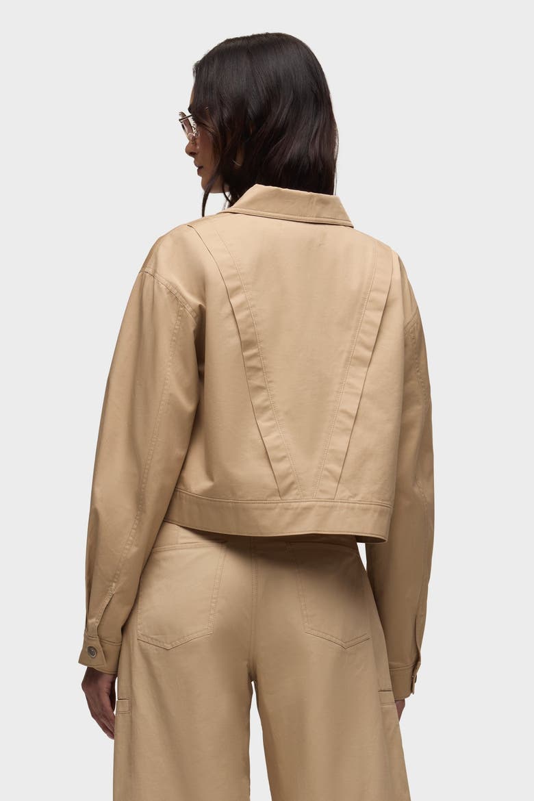 Gigi Swing Trucker Jacket, Alternate, color, ALMOND