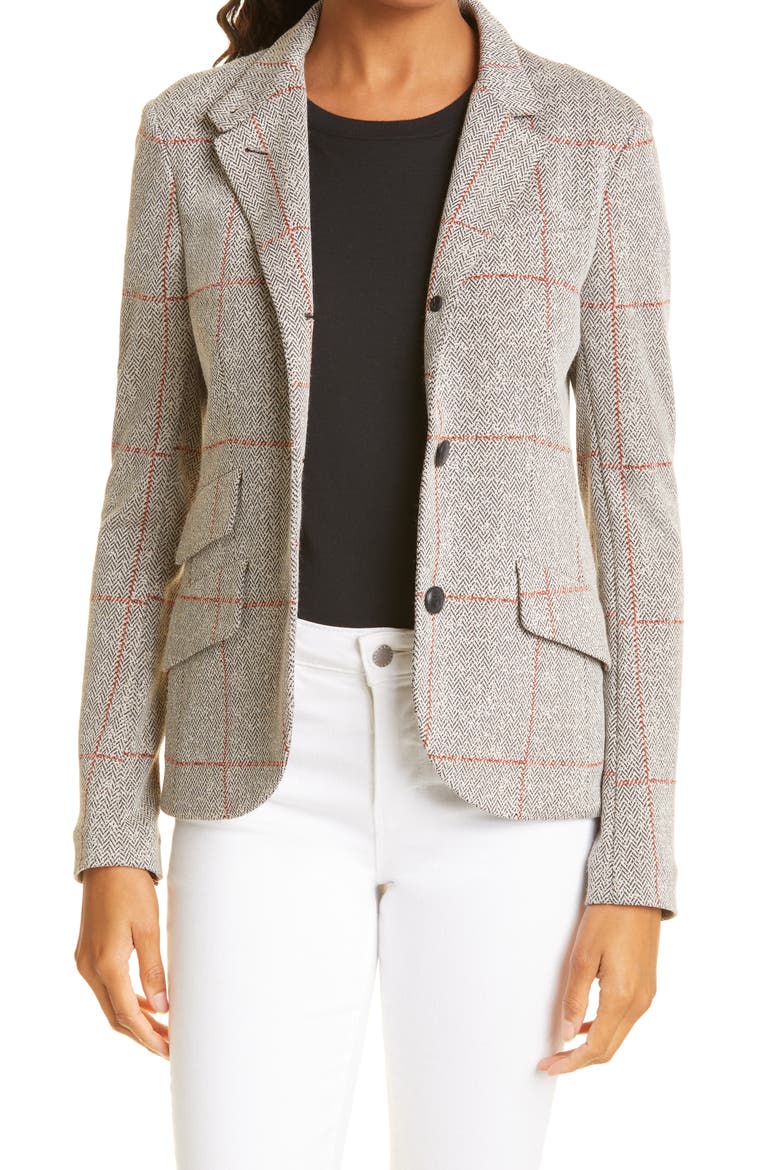 Slade Check Blazer, Main, color, BLACKWHT
