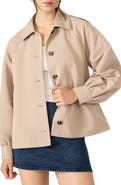 Steve Madden Flared Short Trench Coat