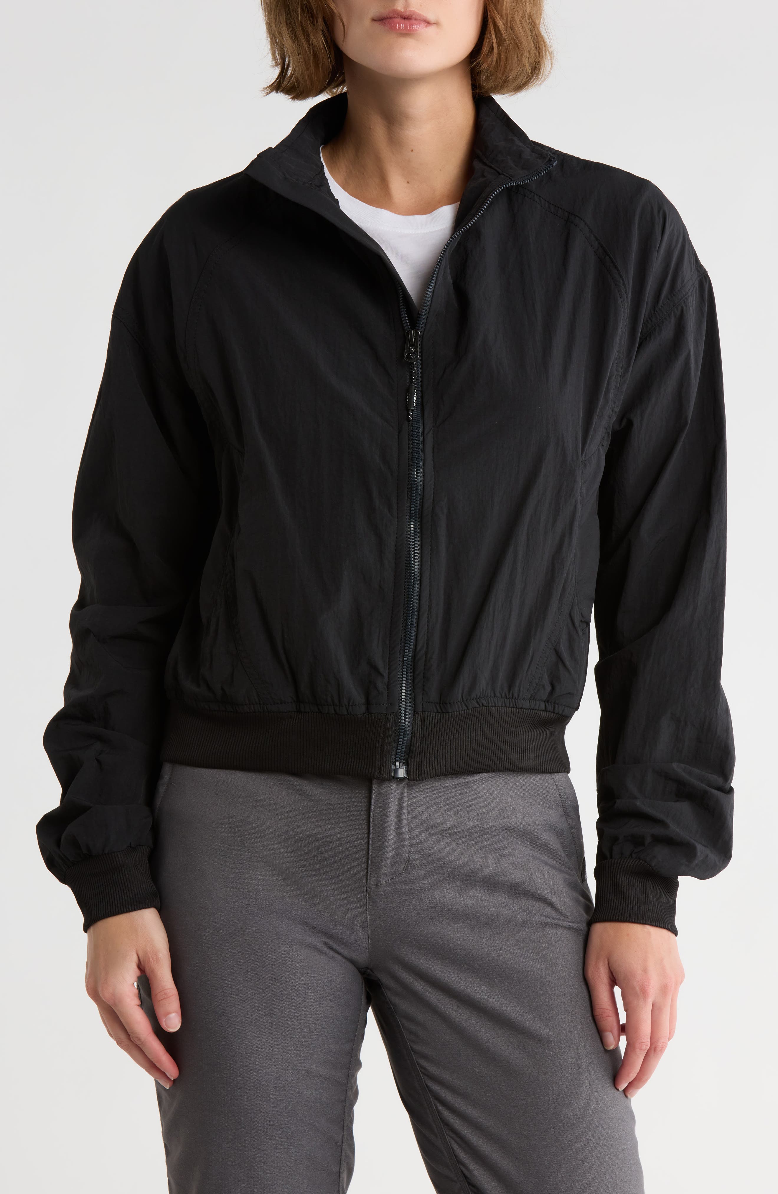 KYODAN Recycled Nylon Crop Bomber Jacket