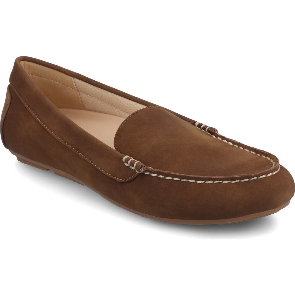 Journee Collection Oreta Driving Loafer - Wide Width Available in Tan at Nordstrom Rack, Size 10