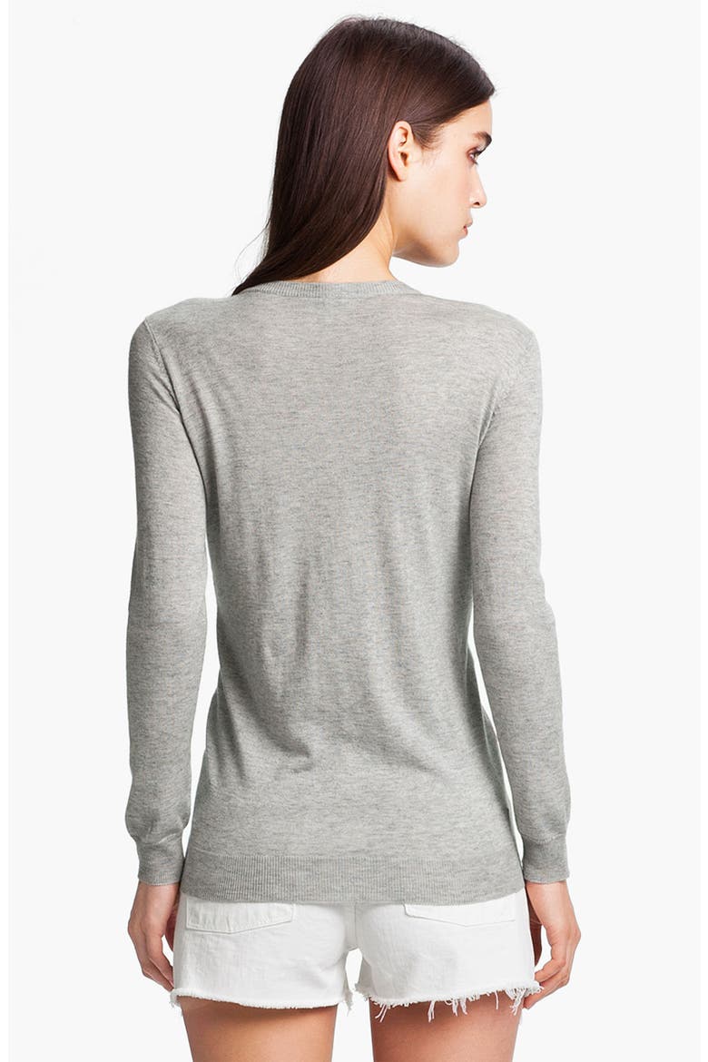 'Valera' Graphic Sweater, Alternate, color, LIGHT HEATHER GREY