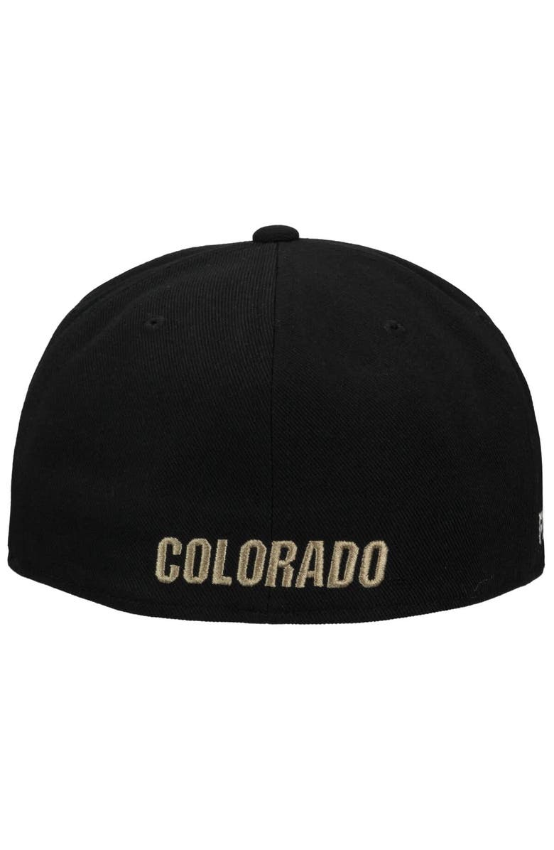 Nike Men's Nike Black Colorado Buffaloes Prime Pro Flat Brim Fitted Hat, Alternate, color, Black