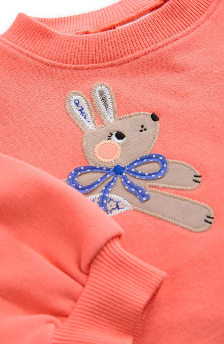 NEXT Kids' Character Appliqué Long Sleeve Cotton Blend Sweatshirt Dress, Alternate, color, Multi