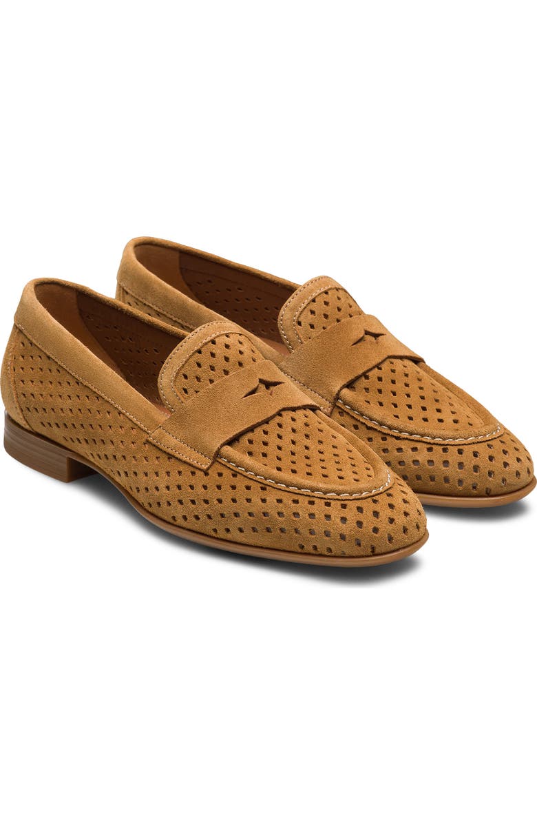 Magnanni Crista Perforated Penny Loafer, Main, color,