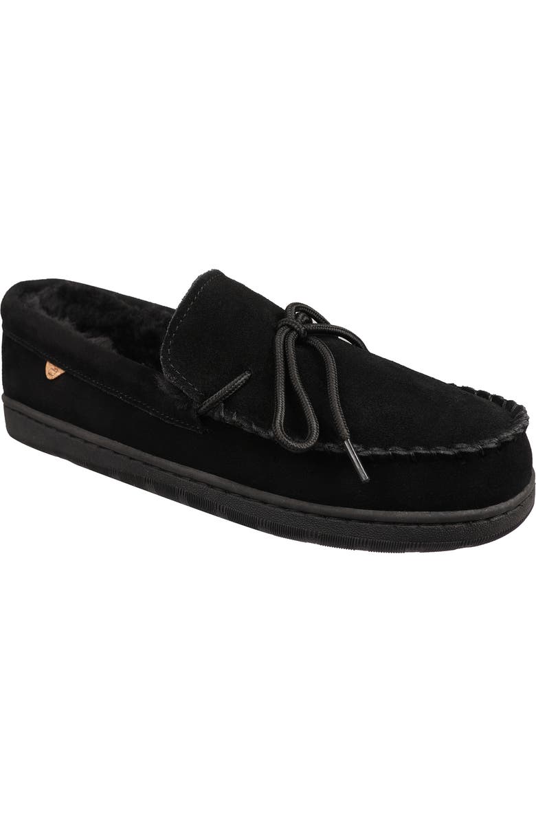 LAMO Theo Genuine Shearling & Faux Fur Slipper, Main, color,