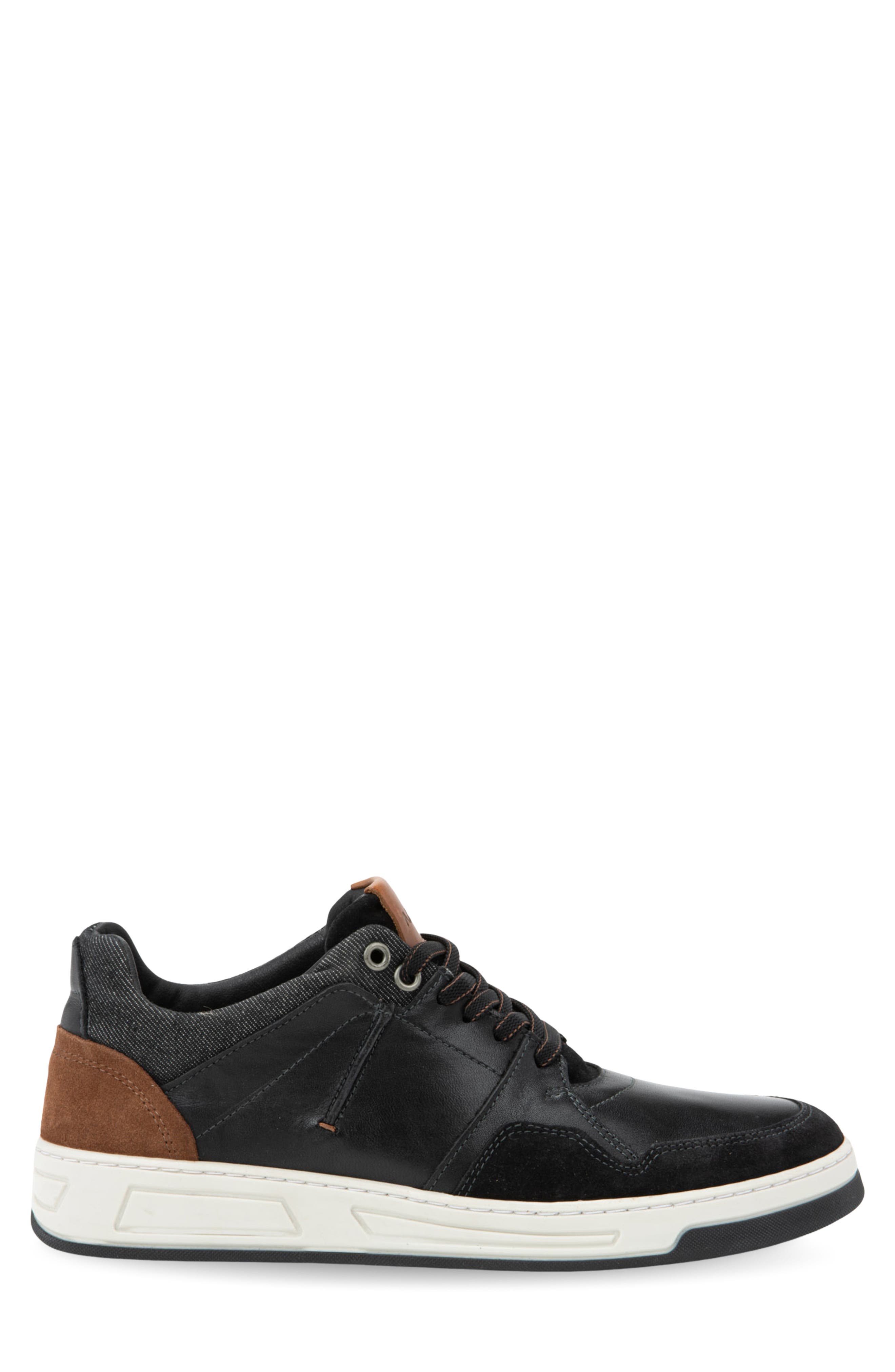 Speed Sneaker, Alternate, color, BLACK BROWN LEATHER COMBO
