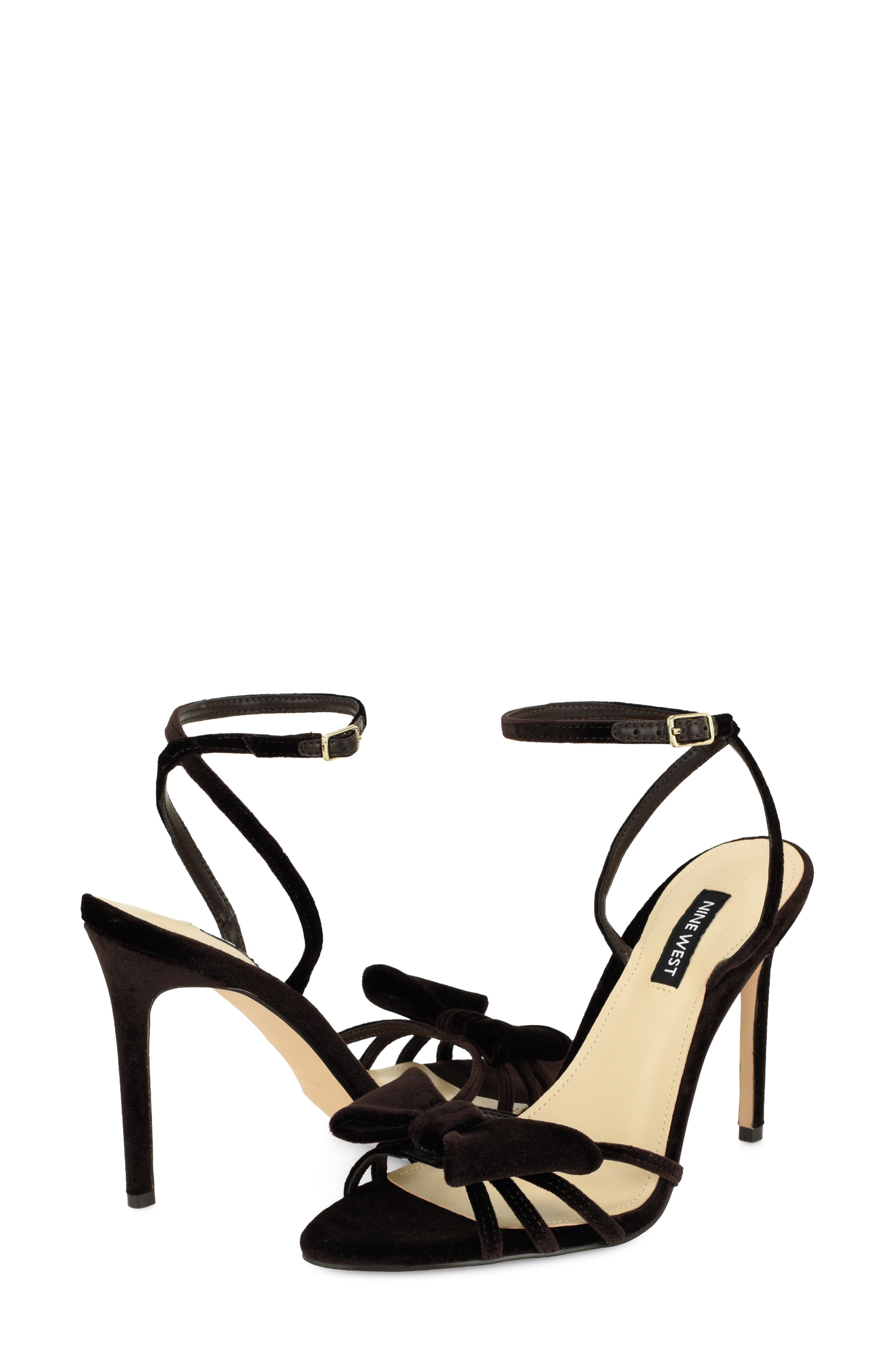 Queana Ankle Strap Sandal, Alternate, color, DARK BROWN