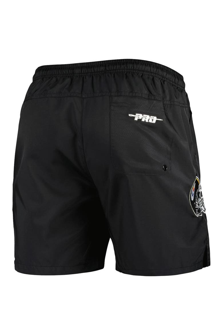 Men's Pro Standard Black Pittsburgh Steelers Woven Shorts, Alternate, color, Black