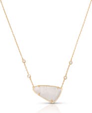 Ettika Geometric Reconstituted Stone Pendant Necklace