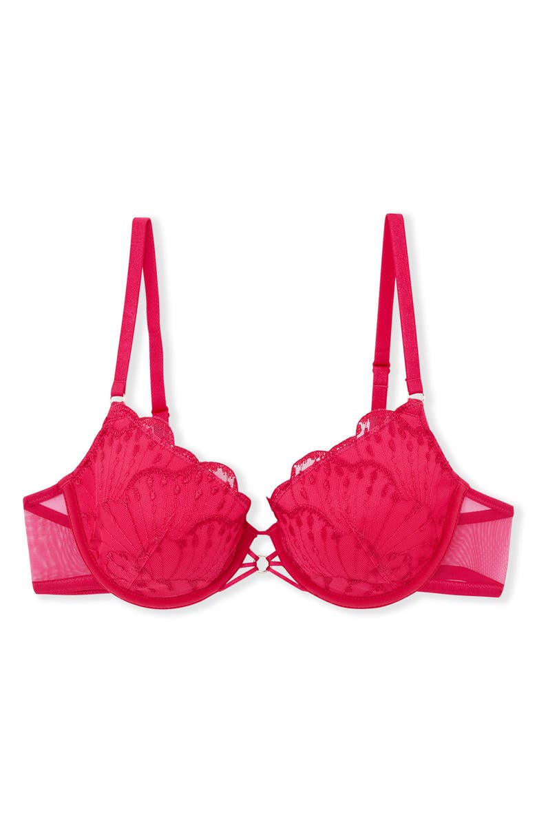 Etam Nayade N°4 Classique Embroidered Underwire Bra, Alternate, color, Petunia