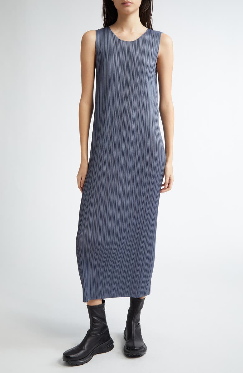 Pleats Please Issey Miyake Monthly Colors May Midi Dress, Main, color,